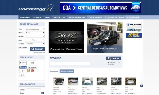 Paulistano cria site especializado em carros usados com único dono