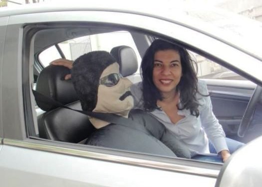 Mulheres ao volante e o “guarda-costas” Wilson ao lado