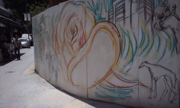 Tapumes de Paulo von Poser em obra misteriosa