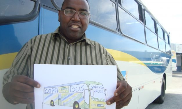 Copa Bus: ônibus e motorista enfeitados vão circular por Santo André na Copa do Mundo
